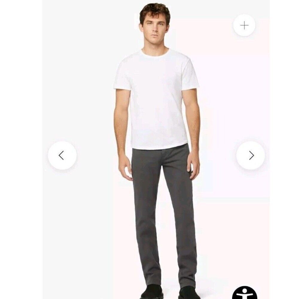 Joe's Jeans Men 34x33 Gray  Classic Slim Fit Stretch Cotton Pants Casual